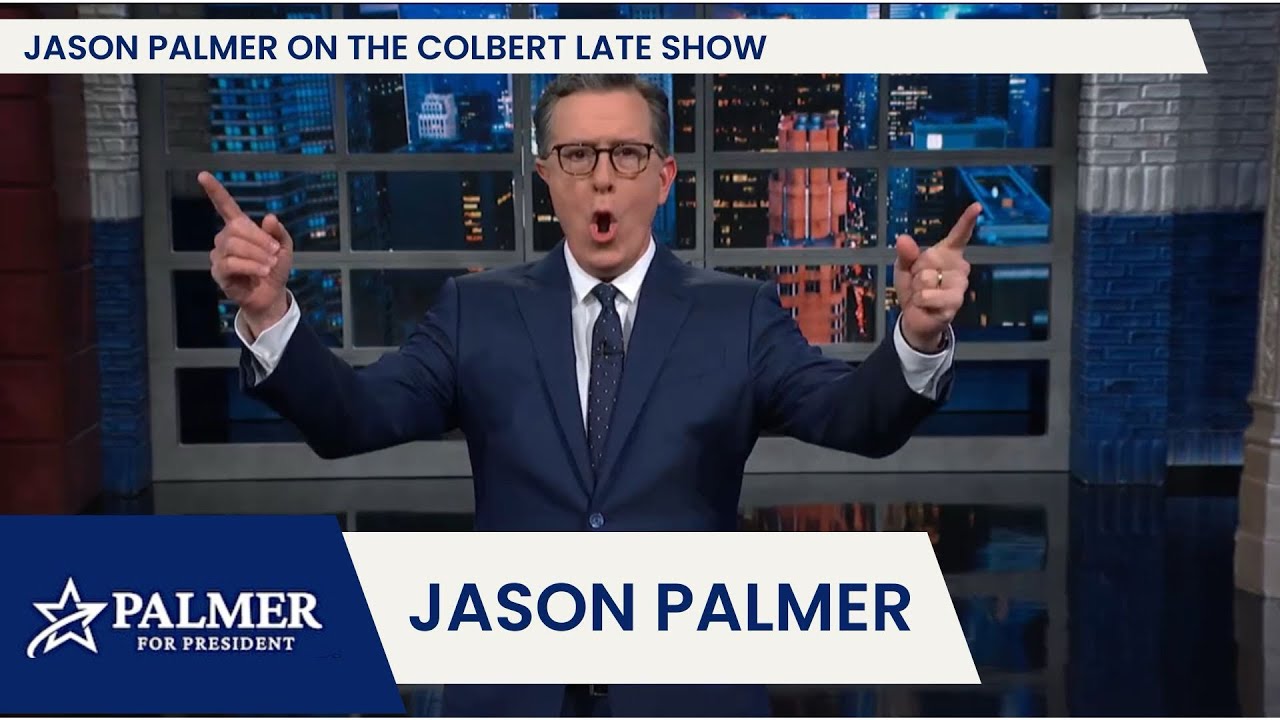 Democratic Presidential Candidate Jason Palmer on The Colbert Late Show